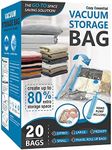 20 Pack Vacuum Storage Bags, Space 