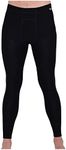 MERIWOOL Men’s Base Layer Bottoms - Lightweight Merino Wool Thermal Pants, Black, Small