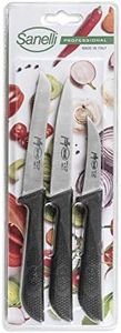 Sanelli Set 3 Coltelli Frutta e verdura: Spelucchino multiuso cm.11-Pomodoro cm.12-Verdura cm.7