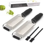 AGIgear Professional Cheese Graters for Kitchen Stainless Steel Handheld,Home Series Fine Cheese Grater With Handle for Cheese, Chocolate, Spices, Kitchen Gadgets