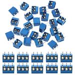 KeeYees 60pcs 5mm Pitch 2 Pin & 3 Pin PCB Mount Screw Terminal Block Connector for Arduino (50 x 2 Pin, 10 x 3 Pin)