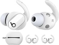 AhaStyle 3 Pairs Beats Studio Buds Ear Hooks Anti-Slip Ear Covers Silicone Accessories【Not Fit in The Charging Case】Compatiable with New Beats Studio Buds 2021 (White)