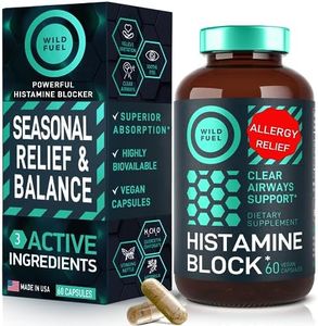 Histamine Block Flavonoids Supplements - Quercetin, Nettle, Atermesia Natural Source Flavonoids - Seasonal Allergy Balance Supplements Histamine Blocker - 60 Homeopatic Allergy Relief D-Hist Caps