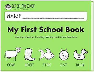 Learning Without Tears - My First School Book Student Workbook, Current Edition - Get Set For School Series - Pre-K Writing Book - Social-Emotional, Pre-Writing Skills - For School or Home Use