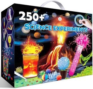 UNGLINGA 250+ Science Experiments Kits for Kids, Boys Girls Toys Birthday Gifts Ideas, Chemistry Set, S.T.E.M Activities Educational Project, Volcano Scientist Kit