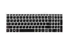 Capsa Keyboard Cover for Lenovo Ideapad 3 15 15.6" 17.3"/ Lenovo Yoga C740 C940 15.6/ Lenovo IdeaPad 320 330 330s 340s 520 720s S145 L340 S340 15.6"/IdeaPad 320 330 17.3 Laptop Keyboard Skin, Black