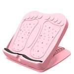 Cannagenix Adjustable Professional Calf Stretcher Incline Portable Slant Fitness Pedal Balancing Board Plate for Rib Heel Hamstring Achilles Leg Calves Muscle Exerciser (Pink Color)