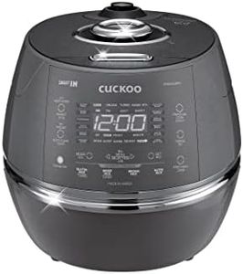 (CRP-CHSS1009F) Dark Grey-CUCKOO 10-Cup Induction Heating Pressure Rice Cooker & Warmer, Slow Cooker, Programmable Menu, Timer, Multi-Functional