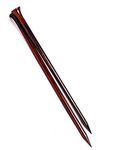 Nagina International Beautiful Hand Crafted Rosewood Knitting Needles | Stitching Crochet Hooks | Wooden Yarn Bowls (US Size 17-12mm)