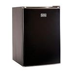 BLACK+DECKER BCRK25B Compact Refrigerator Energy Star Single Door Mini Fridge with Freezer, 2.5 Cubic Ft, Black