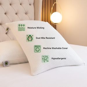 Martian Dreams LunaCore Hybrid Pillows, 2-Pack – Supportive Sleep