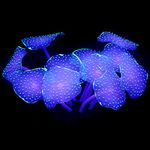 Uniclife Coral Plant Decorations Glowing Artificial Ornament for Fish Tank Aquarium, Green, Ball shape