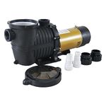 Pool Pump,PureBy 1.5HP Dual Voltage 115/230V in/Above Ground Pool Pump, Self-Priming Swimming Pool Water Circulation Pumps with 1.25" & 1.5“ NPT Unions