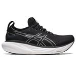 ASICS Men's Gel-Nimbus 25 Running Shoes, 11, Black/Pure Silver