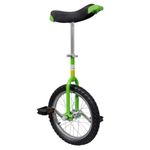 vidaXL Adjustable Unicycle 16 Inch Green Balance Exercise Fun Bike Fitness