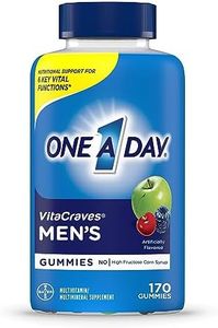 One A Day Men’s Multivitamin Gummies, Multivitamin for Men with Vitamin A, C, D, E, Calcium & More To Support Healthy Muscle Function, Gummies, 170 Count