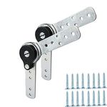 KAIISSA 2 Pack of Furniture Adjustable Angle Hinge Automatic Reset Function Hinge Angle Adjustment Machine Heavy Duty Adjuster Sofa/Bed/Cupboard/Recliner Gear Adjustment Hardware 90 to 180 Degree