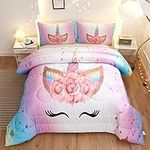 Namoxpa Unicorn Bedding 3 Piece Flo