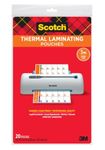 Scotch Thermal Laminating Pouches, 8.9 x 14.4-Inches, Legal Size TP3855-20)