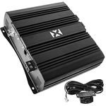 NVX XAD14 3000W RMS 1-OHM Stable Full Bridge Class D High Power Competition Monoblock Car Audio MOSFET Amplifier with Remote Subwoofer Level Control