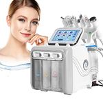 Hydrogen Oxygen Facial Beauty Machine 6 in 1 Professional Face Care Machine,Pore Blackhead Deep Cleansing Hydro Facial Sprayer for Skin Lifting Wrinkle Remove Face Spa, Home and Beauty Salons Use