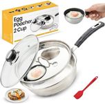 Eggssentials 2 Cup Egg Poacher, Sta