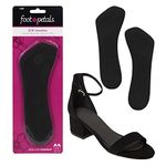 Foot Petals Women's Killer KUSHIONZ 3/4" Insole-W Length Cushioned, Shock-Absorbing Insert, Prevent Feet from Sliding Dress, High Heels, Boots and Flats, Black, 1 Pair (Pack of 1)