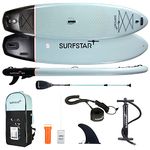 surfstar Inflatable Paddle Board with Camera Mount, 10'6"x33"x6" Stand Up Paddleboard for Adults, SUP Fiberglass Paddle Standing Boat with Sup Accessories and Travel Backpack for Beginners