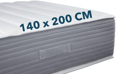 Ortho-Relax Boxspring Feeling Matratze 140x200 cm, Wendbar mit Sommer- & Winterseite, Visco- & Kaltschaum H2/H3, Atmungsaktiver Bezug, 30cm Höhe, Öko-Tex 100, Weiß