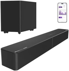 ULTIMEA Sound Bar with Wireless Subwoofer, Dolby Atmos, VoiceMX, BassMX, 240W Peak Power, 2.1ch Soundbar for Smart TV, App Control, HDMI eARC, Optical, Bluetooth 6.0, Poseidon M40