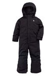 Burton Toddlers' 2L Insulated Waterproof One Piece Snowsuit (True Black, 18M)