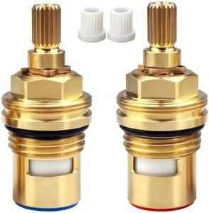 Mektarvix Brass Ceramic Faucet Cartridges, Replacement for 9.13145 &9.13146, FR9145&FR9146, Compatible with Perrin & Rowe Athenian, Franke Triflow, Carron Phoenix Tripure Kitchen Bathroom Shower Taps
