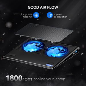 TECKNET Laptop Cooling Pad for 12-16" Notebooks – Quiet Fan Cooling