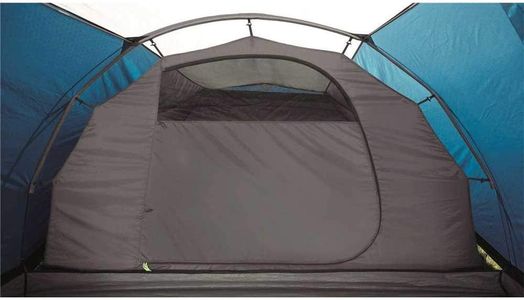 Outwell Earth 3 Tunnel Tent – 3-Person Lightweight Waterproof Camping, Blue/Grey