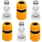 HuYiGGZ 6 Pcs Pressure Washer Gun Adapter Plastic Machine Water Filter Pressure Washer Hose Tap Connector Washer Inlet Filter 3/4 Inch Connector (Set 2)