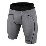 TCA Men's Pro Performance Compression Base Layer Thermal Under Shorts - Dark Carbon, XL Men