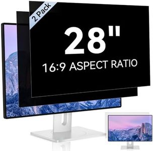 [2 Pack] 28 Inch Computer Privacy Screen for 16:9 Aspect Ratio Widescreen Monitor, Eye Protection Anti Glare Blue Light Computer Monitor Privacy Filter, Removable Anti-Scratch 28in Protector Film