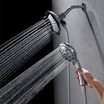 INAVAMZ Shower Heads with Handheld Spray Combo: 7.2" Rain Shower Head & Handheld Shower Head 2-in-1 Shower Head with 60" Rotatable Stainless Steel Hose, Shower Trim Systems