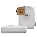 100% Bamboo Flat Sheet (Pure White, Super King)