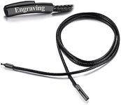 FaithHeart Personalized Customized Unisex Black Necklace Mens Rope Braided Leather Necklace for Jewelry Making