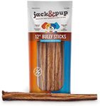 Jack&Pup 12-inch Premium Grade Odor Free Bully Sticks Dog Tr