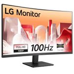 LG 32MR50C (32 Inch) Full HD Curved Monitor (1920 x 1080) with 100Hz, 5ms, VA Panel, AMD FreeSync™, HDMI X 2, VGA, Headphone Out, Tilt, Reader Mode, Flicker Safe, 3-Side Virtually Borderless - Black