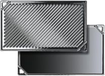 Denmay Cast Iron Griddle 42 X 24CM, Nonstick Reversible Griddle for Gas Grill, Cast Iron Griddle Plate for Gas Stove Top, Oven, Outdoor Grill or Campfire, 1 Piece