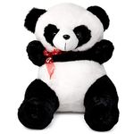 Liquortees Panda Teddy Bear Soft Toys, Huggable Stuffed Animal, Plush Toys, Super Soft Toy for Kids (30 CM Black & White)