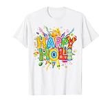 happy holi t shirt kids Girl India 
