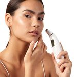 Vanity Planet Exfora Microdermabrasion Wand - Helps to Prevent Acne, Blackheads, Spots, Inflammation - LED Display, 4 Interchangeable Heads, Dual Charging Mode, Facial Cleanser for All Skin Types