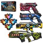 Winyea Tag Laser Tag, Lazer Tag Sets with Gun and Vest Set of 4, Gift Ideals for Kids Age 8+ Year Old Cool Toys, Outdoor Game for Teenage Boys, Girls,Adults and Family