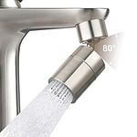 Waternymph Dual Function 360-Degree Swivel Kitchen Sink Faucet Aerator 24mm Male Thread Brushed Nickel(M24)