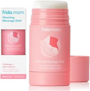 Frida Mom Weaning Massage Stick, Breast Milk Weaning Balm Stick, Stop Breastfeeding Naturally, Infused with Cabbage & Aloe