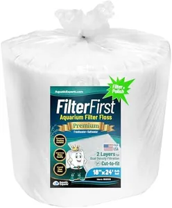 Aquatic Experts Aquarium Filter Floss for Fish Tank Filters - FilterFirst Aquarium Filter Pad - Aquarium Filter Media Roll for Crystal Clear Water, (18 Inch Wide, 24 Feet Long)